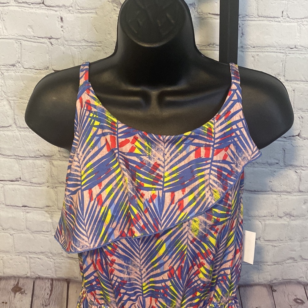 NWT BCBG GIRLS PALM LEAF SUNDRESS ROSE PETAL - Picture 4 of 10
